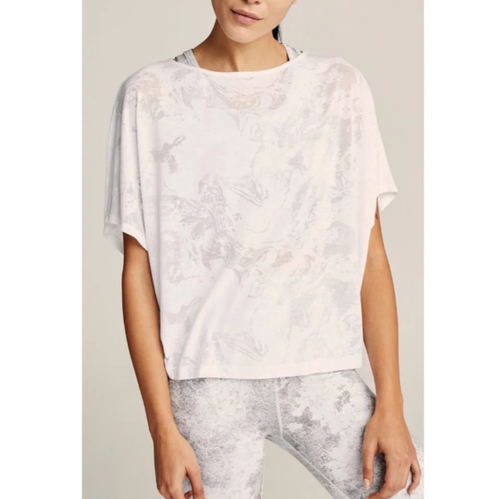 Varley Almo Tee Size Small Anthropologie white t shirt top